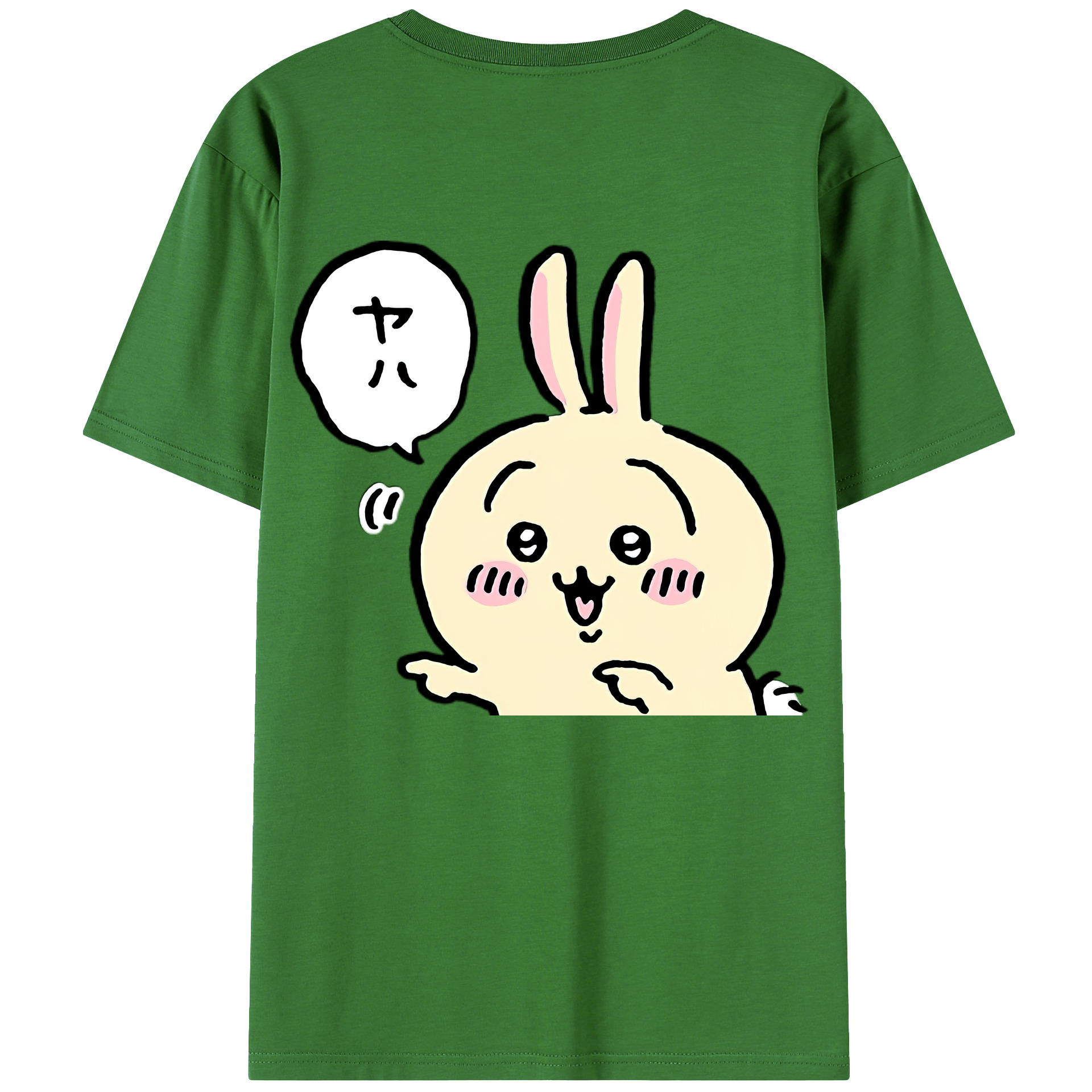 （画像用） ちいかわ うさぎ Chii-kawa usagi レディース半袖Tシャツ(バックプリント)